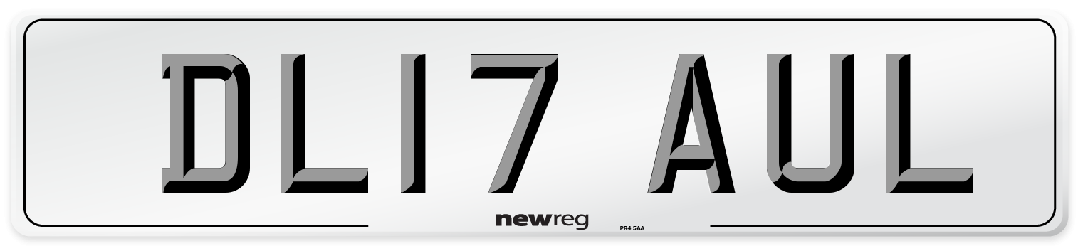 DL17 AUL Number Plate from New Reg